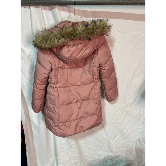 Gap M warmest 3/4 length hooded coat guc fleece lining - Picture 7 of 8